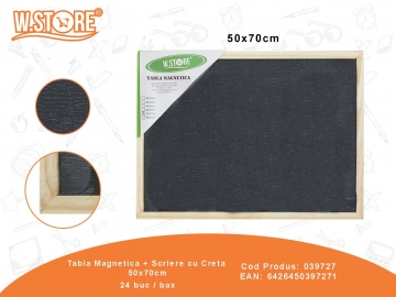 Tabla Magnetica + Scriere cu Creta 50x70cm 039727