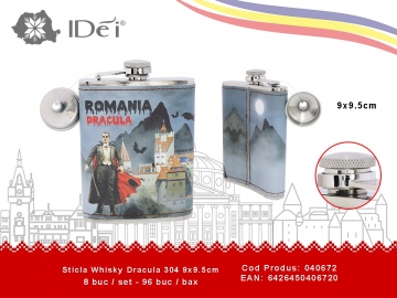 Sticla Whisky Dracula 304 9x9.5cm 040672