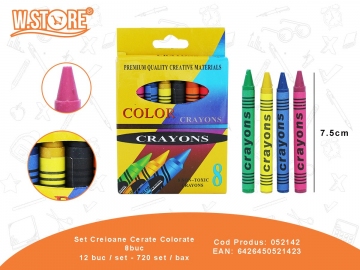 Set Creioane Cerate Colorate 8buc 052142
