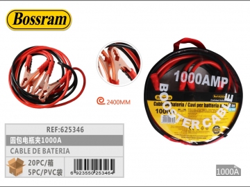 Cablu baterie auto 1000A 2.4m 625346
