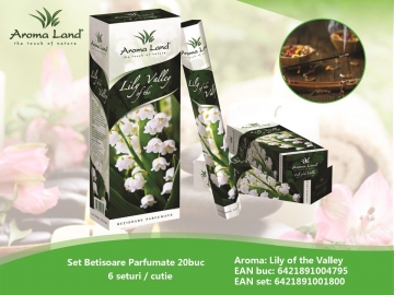 Set Betisoare Parfumate Lily of the Valley 20buc