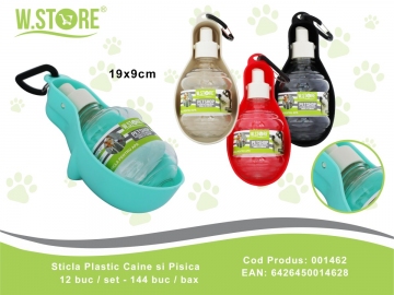 Sticla Plastic Caine si Pisica 001462