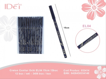 Creion Contur Ochi EL04 15cm 12buc 033414