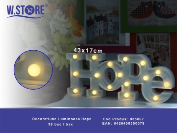 Decoratiune Luminoasa Hope 035007