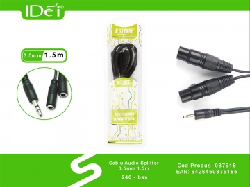 Cablu Audio Splitter 3.5mm 1.5m 037918