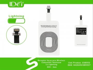 Receptor Incarcare Wireless Compatibil Telefoane cu Lightning 038553