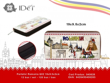 Portofel Romania Q02 19x9.5x2cm 040626