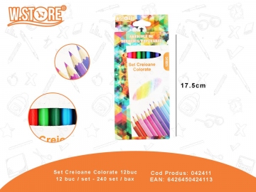 Set Creioane Colorate 12buc 042411