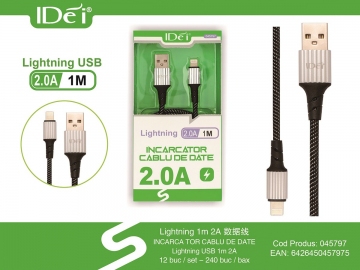 Incarcator Cablu de Date Lightning 1m 2.0A 045797