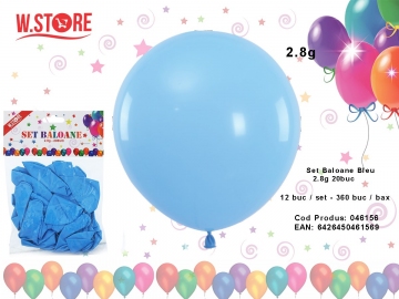 Set Baloane Bleu 2.8g 20buc 046156