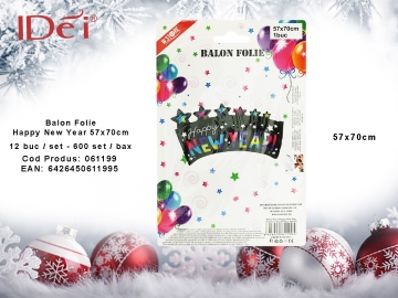 Balon Folie Happy New Year 57x70cm 061199
