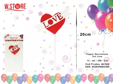 Topper Decoratiune Tort Love 061526