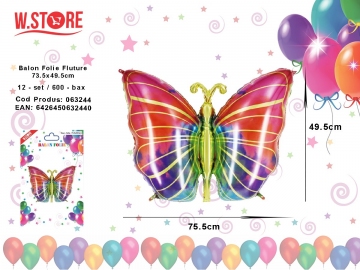 Balon Folie Fluture 73.5x49.5cm 063244