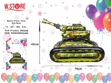 Balon Folie Tanc 42x70cm 063246