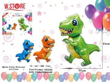 Balon Folie Dinozaur 51x77cm 063248