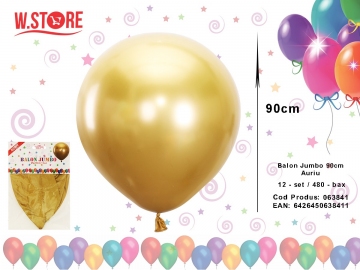 Balon Jumbo 90cm Auriu 063841