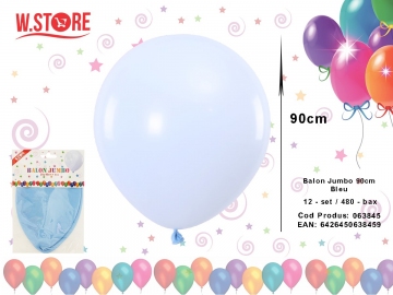 Balon Jumbo 90cm Bleu 063845