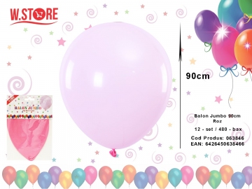 Balon Jumbo 90cm Roz 063846