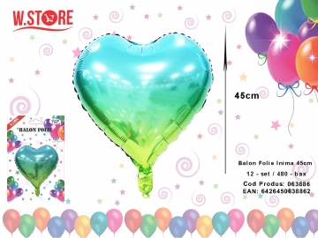 Balon Folie Inima 45cm 063886