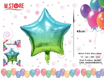 Balon Folie Stea 45cm 063887