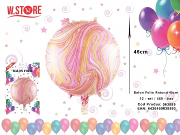 Balon Folie Rotund 45cm 063889
