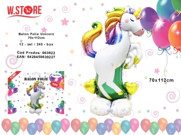 Balon Folie Unicorn 70x112cm 063922