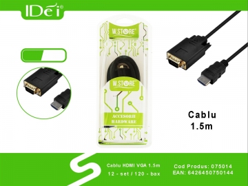 Cablu HDMI VGA 1.5m 075014
