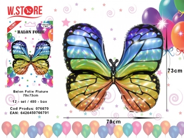 Balon Folie Fluture 79x73cm 076670