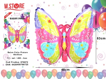 Balon Folie Fluture 48x63cm 076672