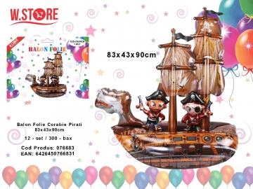 Balon Folie Corabie Pirati 83x43x90cm 076683