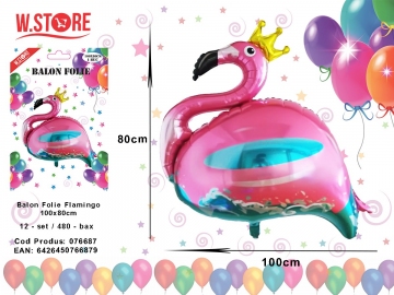 Balon Folie Flamingo 100x80cm 076687