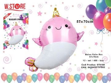 Balon Folie Roz 57x70cm 079180