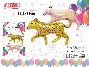Balon Folie leopard 64.5x95cm 083016
