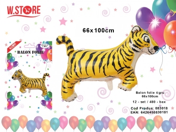 Balon folie tigru 66x100cm 083018