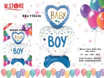 Balon folie Baby Boy 66x110cm 083024