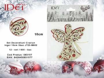Set decoratiuni Craciun Inger 10cm 3buc JT23-M602 083157