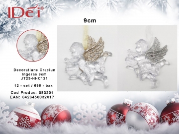 Decoratiune Craciun Ingeras 9cm JT23-HHC121 083201