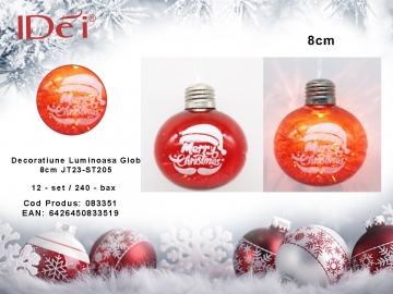 Decoratiune Luminoasa Glob 8cm JT23-ST205 083351