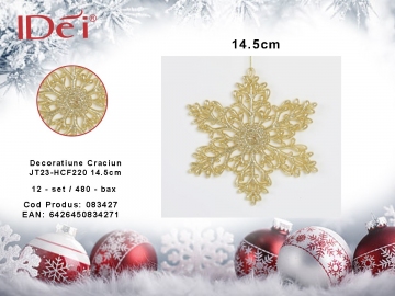 Decoratiune Craciun JT23-HCF220 14.5cm 083427