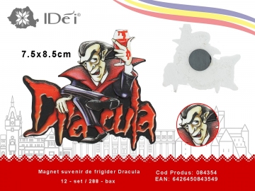 Magnet suvenir de frigider Dracula 084354