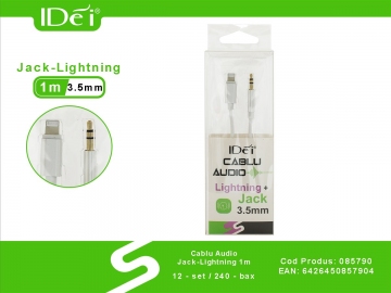 Cablu Audio Jack-Lightning 1m 085790