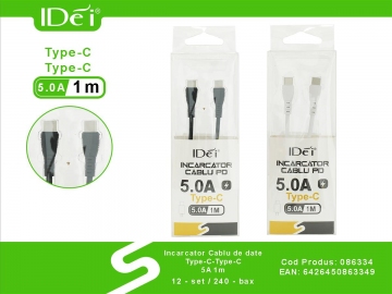 Incarcator Cablu de date Type-C-Type-C 5A 1m 086334