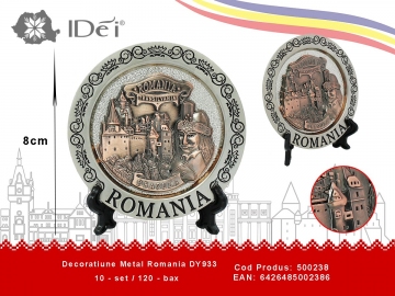 Decoratiune Metal Romania DY933 500238