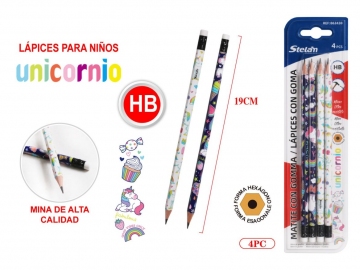 Set creioane cu guma de sters HB 4buc 863438